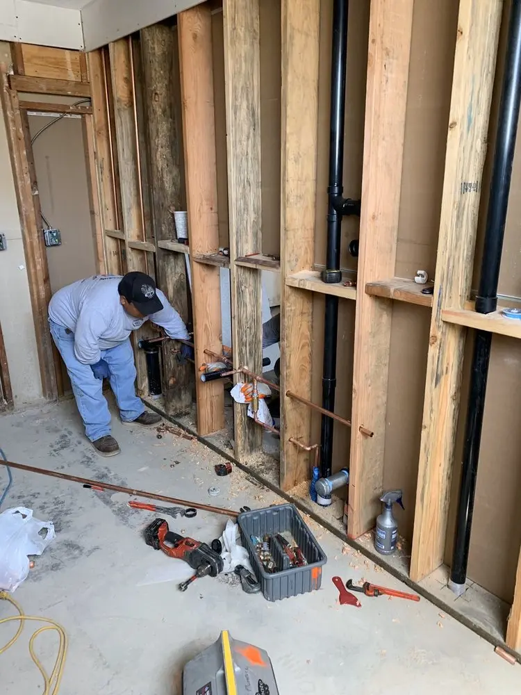 Commercial rough-in plumbing for Water Heater Replacement in East Hanover